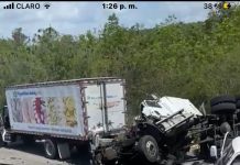 Accidente en el Puente de Cumayasa la Romana alrededor de 4 vehículos involucrados