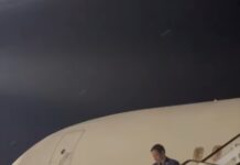 ¡DE ULTIMO MINUTO! Arribo esta noche al pais el secretario de estado de los estados unidos Marco Rubio fue recibido por el ministro de relaciones exteriores